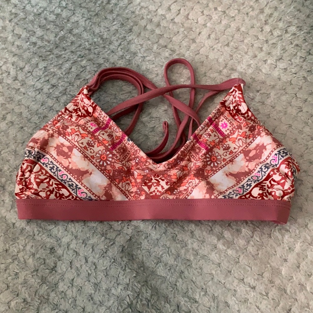 Pink Target bathing suit top